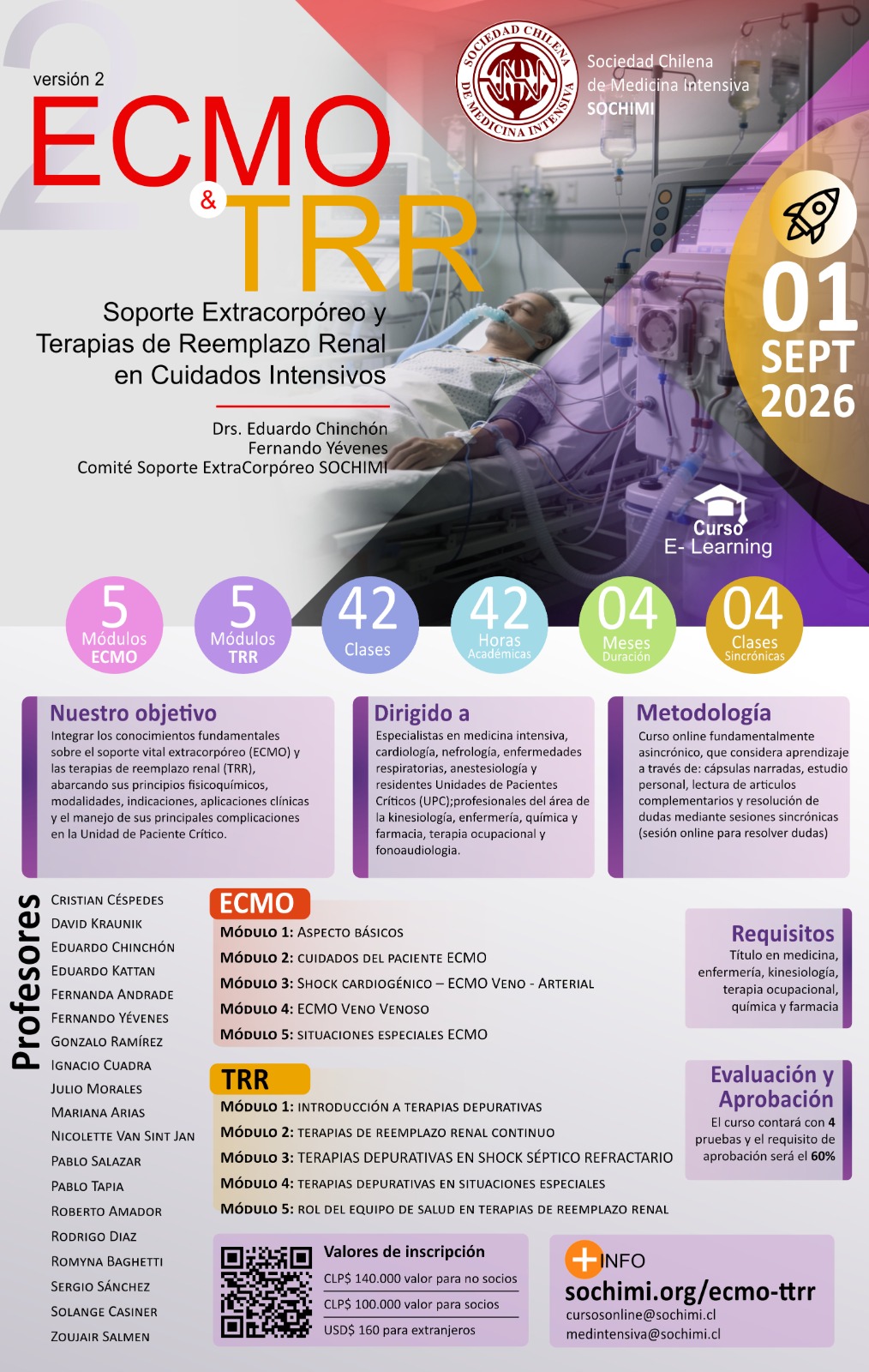 Afiche del curso ECMO & TTRR